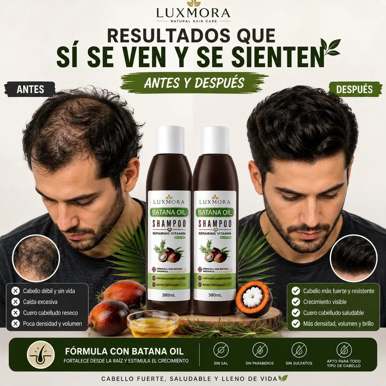 Shampoo Batana Oil COXO 2x1 Solo Hoy | Más suavidad en cada lavado