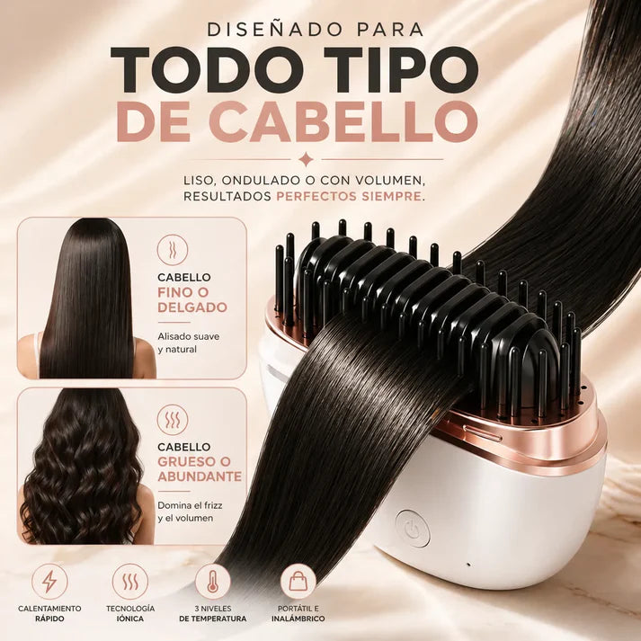COXO™ Mini Brush Pro Cabello perfecto en minutos… sin cables, sin esfuerzo, sin excusas
