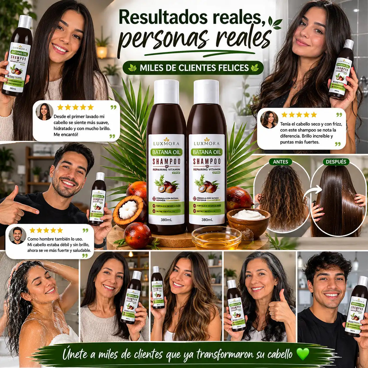 Shampoo Batana Oil COXO 2x1 Solo Hoy | Más suavidad en cada lavado